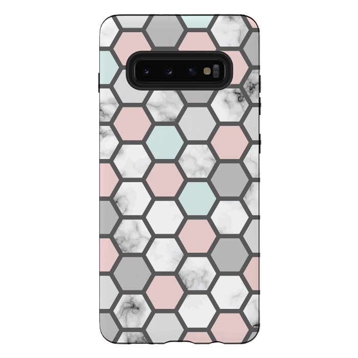 Galaxy S10 plus StrongFit Marble Geometry 026 by Jelena Obradovic