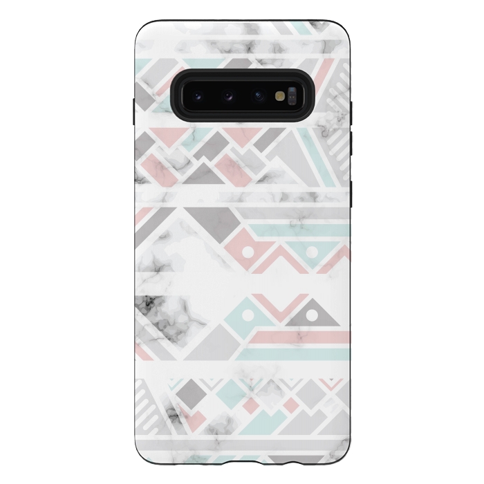 Galaxy S10 plus StrongFit Marble Geometry 027 by Jelena Obradovic