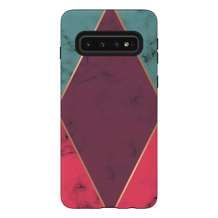 Galaxy S10 StrongFit Marble Geometry 032 by Jelena Obradovic