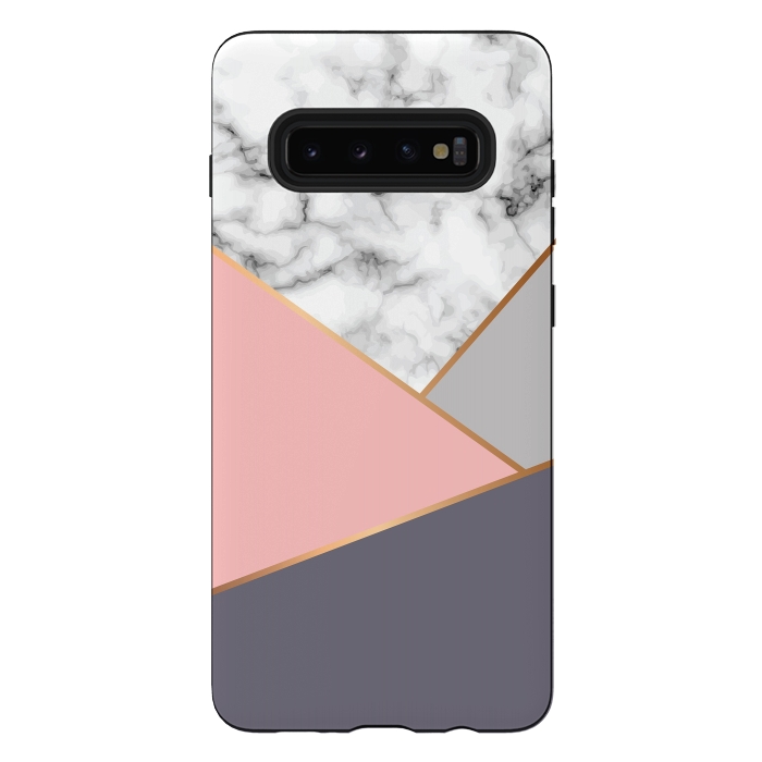 Galaxy S10 plus StrongFit Marble Geometry 033 by Jelena Obradovic