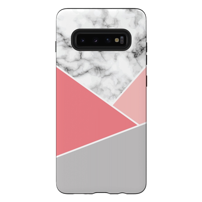 Galaxy S10 plus StrongFit Marble Geometry 034 by Jelena Obradovic