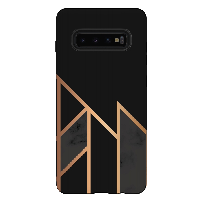 Galaxy S10 plus StrongFit Black and Gold 035 by Jelena Obradovic
