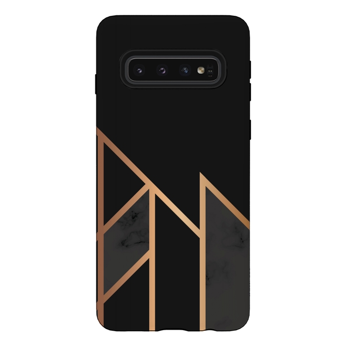 Galaxy S10 StrongFit Black and Gold 035 by Jelena Obradovic