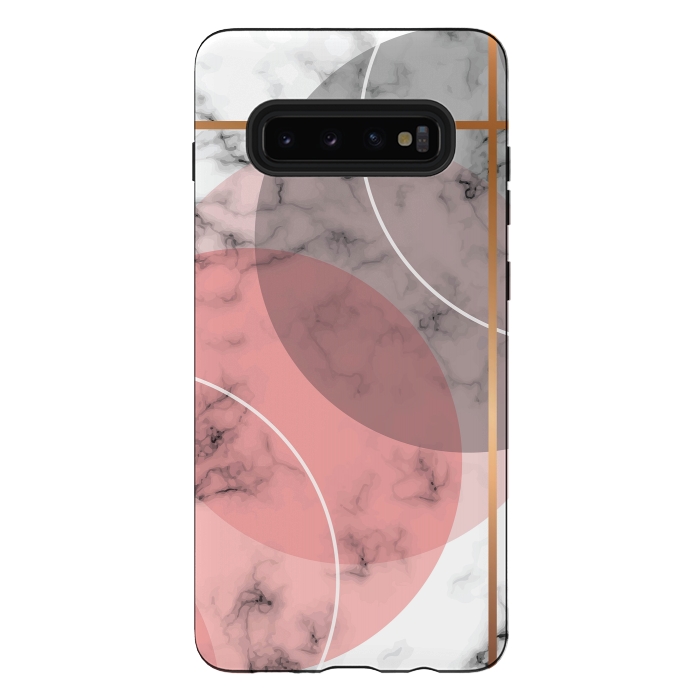 Galaxy S10 plus StrongFit Marble Geometry 036 by Jelena Obradovic