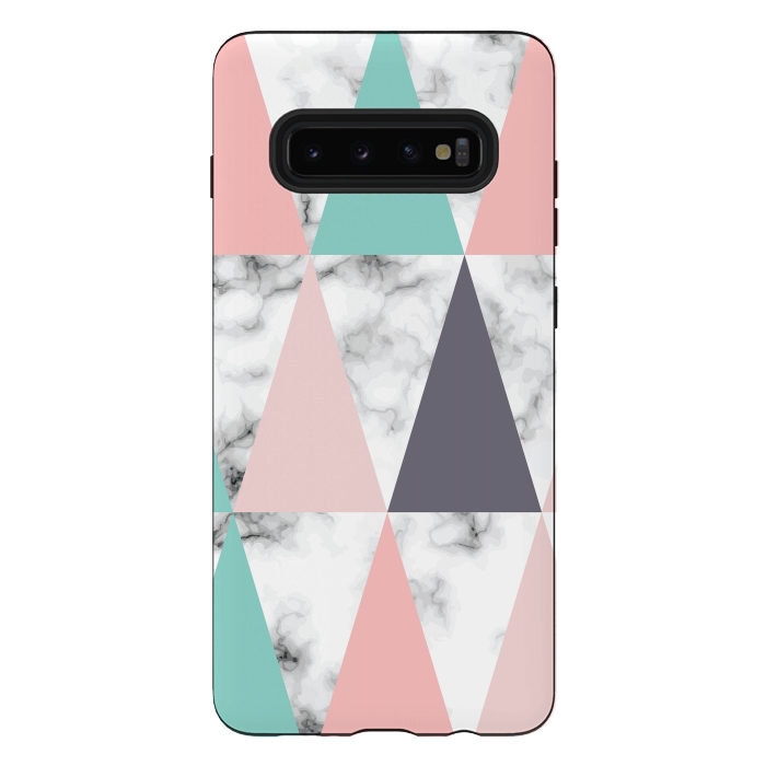 Galaxy S10 plus StrongFit Marble Geometry 039 by Jelena Obradovic