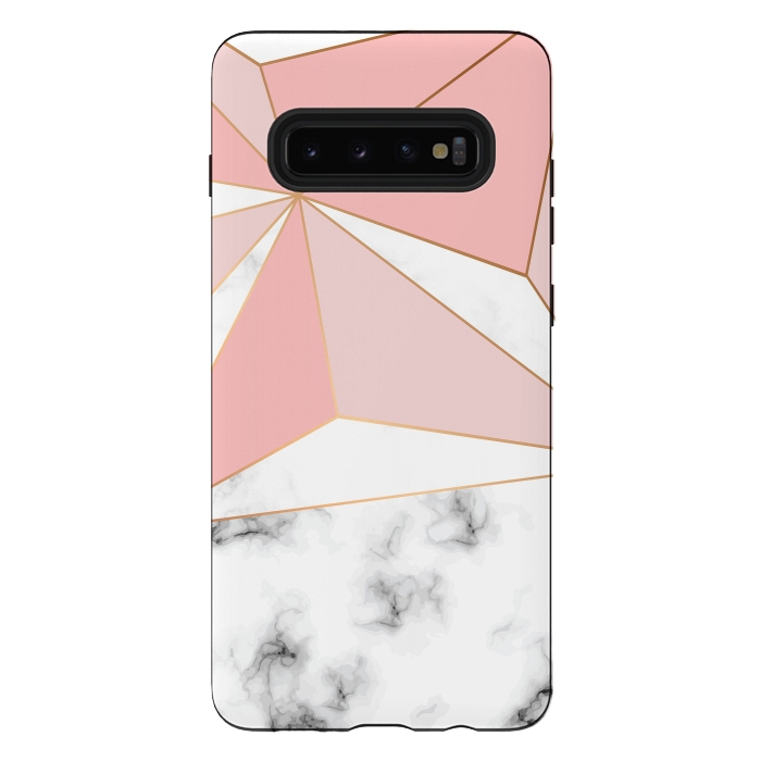 Galaxy S10 plus StrongFit Marble Geometry 042 by Jelena Obradovic