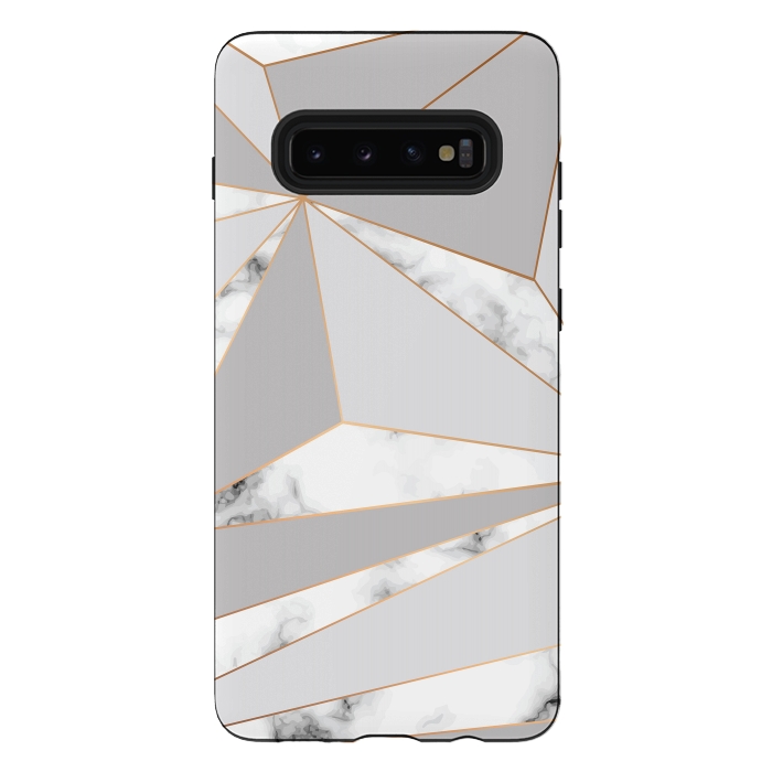 Galaxy S10 plus StrongFit Marble Geometry 044 by Jelena Obradovic