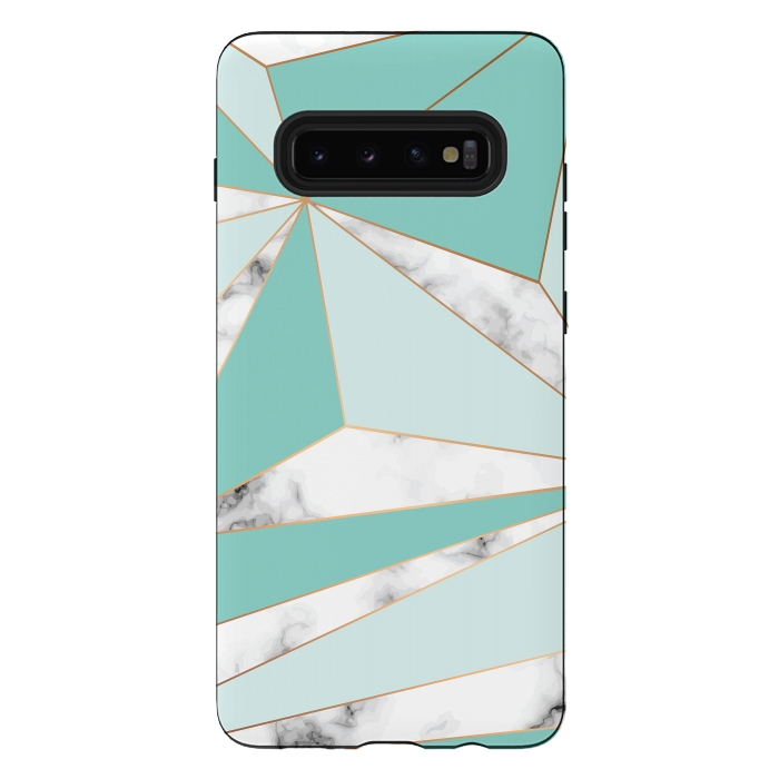 Galaxy S10 plus StrongFit Marble Geometry 045 by Jelena Obradovic