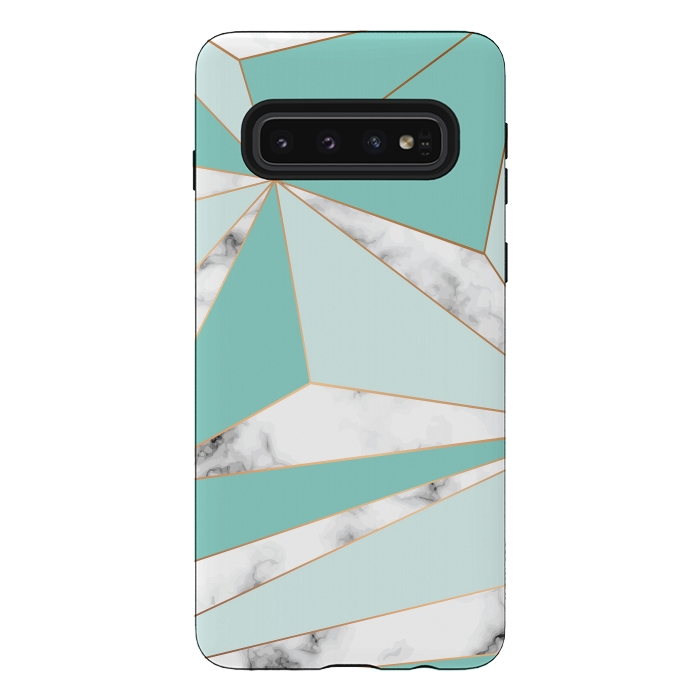 Galaxy S10 StrongFit Marble Geometry 045 by Jelena Obradovic