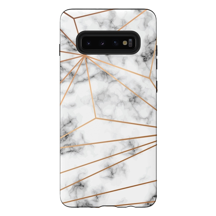 Galaxy S10 plus StrongFit Marble Geometry 046 by Jelena Obradovic