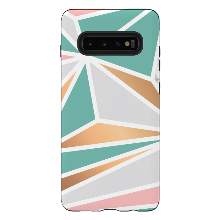 Galaxy S10 plus StrongFit Marble Geometry 048 by Jelena Obradovic