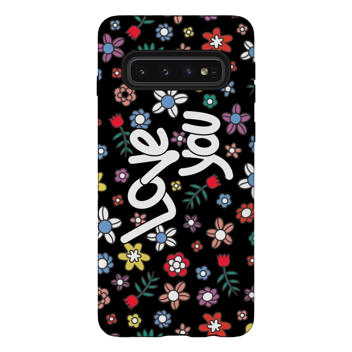 Galaxy S10 StrongFit LOVE YOU by Michael Cheung