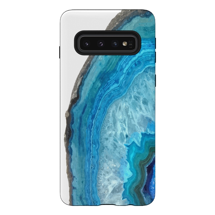 Galaxy S10 StrongFit Druze Blue Agate by Alemi