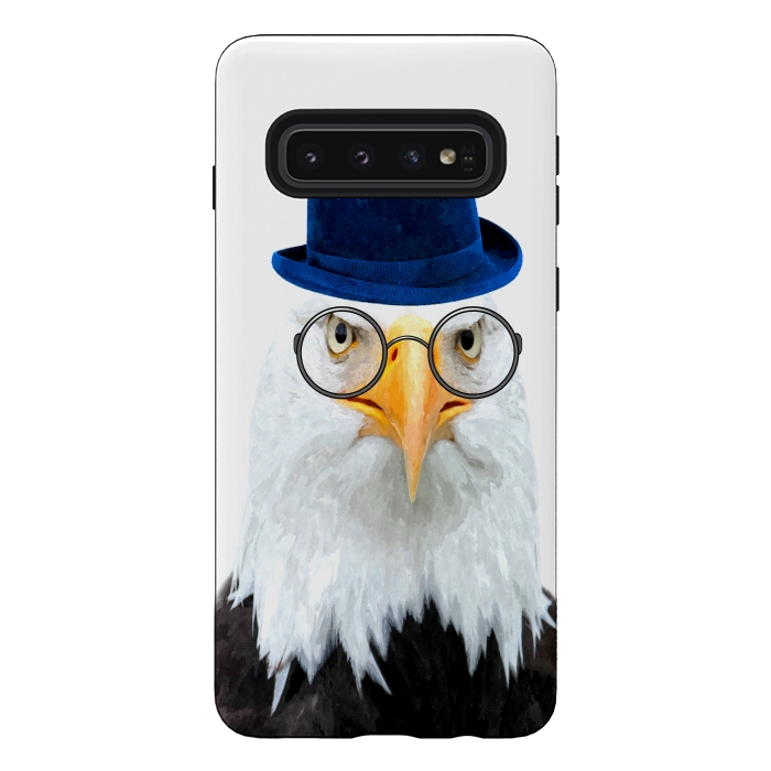 Galaxy S10 StrongFit Funny Eagle Portrait by Alemi
