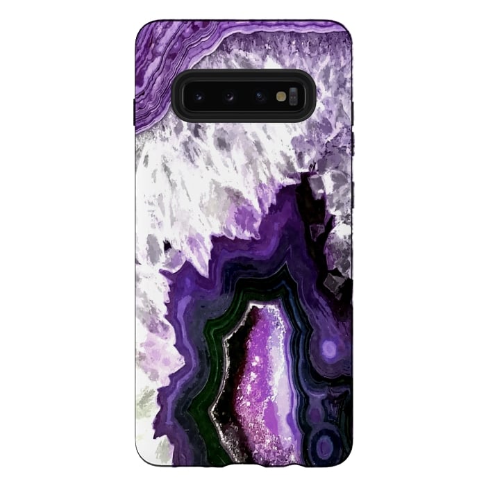 Galaxy S10 plus StrongFit Purple Ultra Violet Agate by Alemi