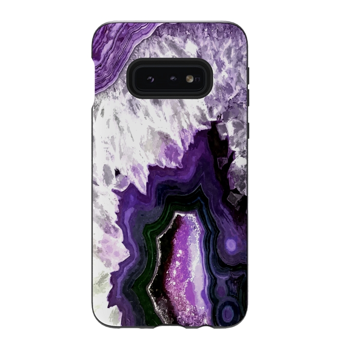 Galaxy S10e StrongFit Purple Ultra Violet Agate by Alemi