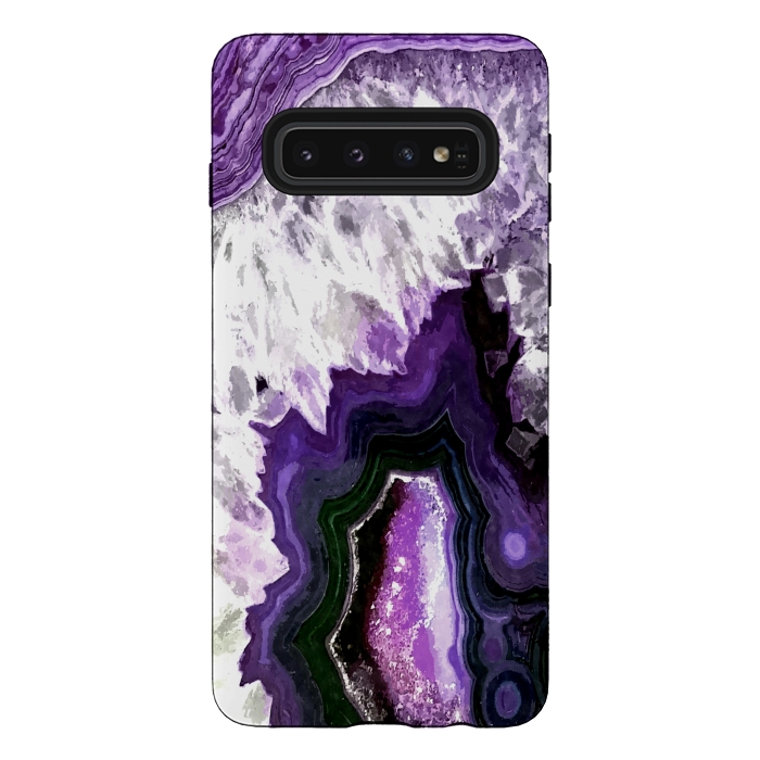 Galaxy S10 StrongFit Purple Ultra Violet Agate by Alemi