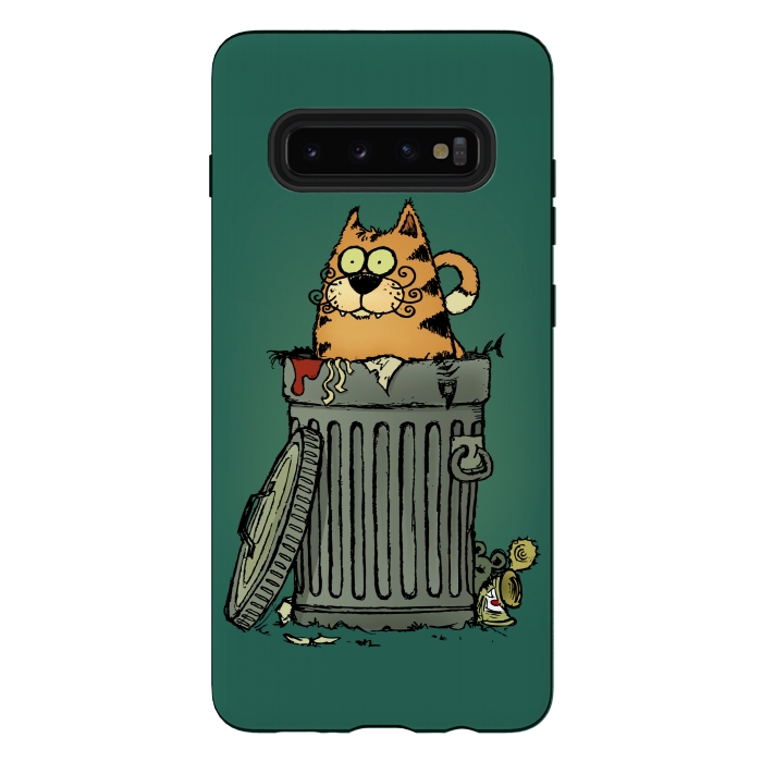 Galaxy S10 plus StrongFit Stray Cat by Mangulica