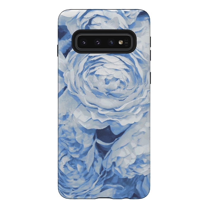 Galaxy S10 StrongFit Blue roses by Julia Grifol