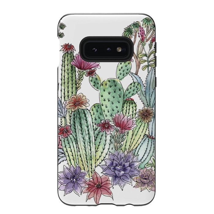 Galaxy S10e StrongFit Cactus garden by Julia Grifol