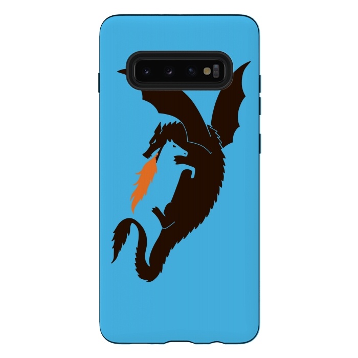 Galaxy S10 plus StrongFit Dragon and Horse by Coffee Man