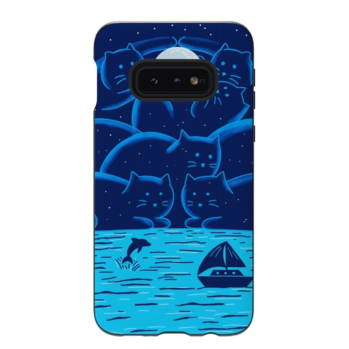 Galaxy S10e StrongFit Cats Landscape by Coffee Man