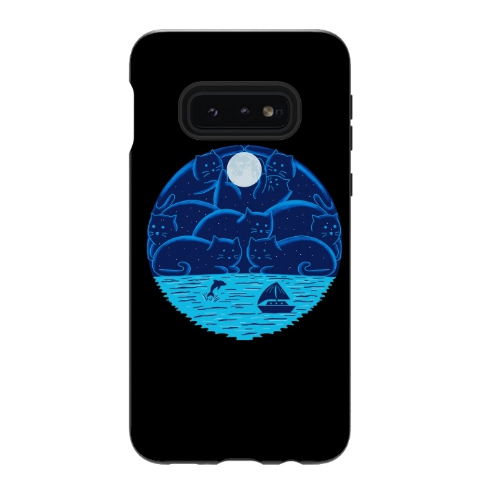 Galaxy S10e StrongFit Cats Landscape-2 by Coffee Man