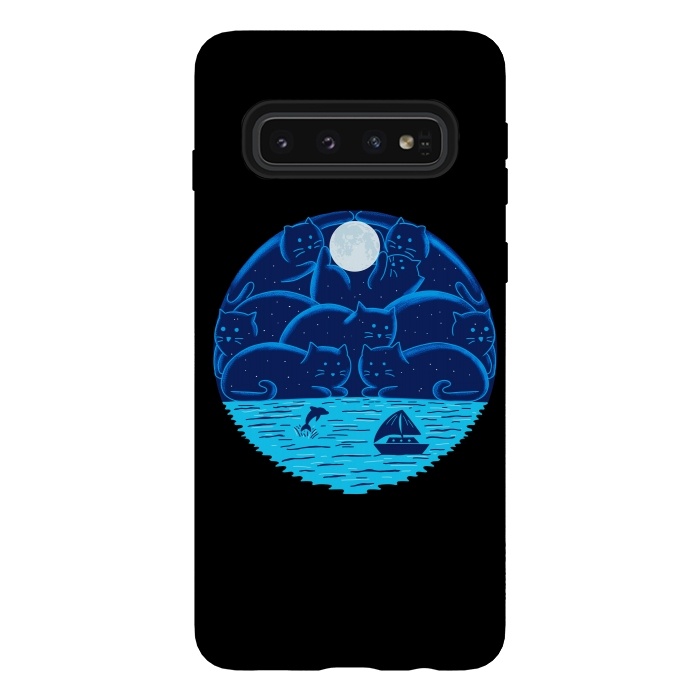 Galaxy S10 StrongFit Cats Landscape-2 by Coffee Man
