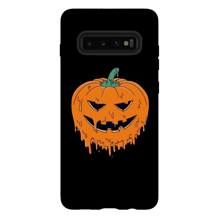 Galaxy S10 plus StrongFit Melted Pumpkin by Coffee Man