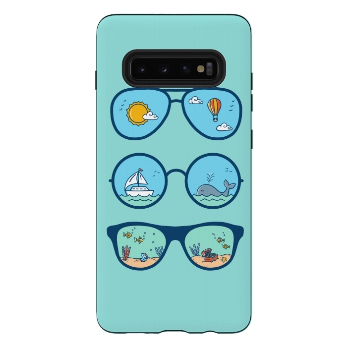 Galaxy S10 plus StrongFit Sunglasses Landscape by Coffee Man