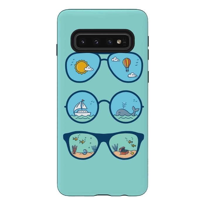 Galaxy S10 StrongFit Sunglasses Landscape by Coffee Man