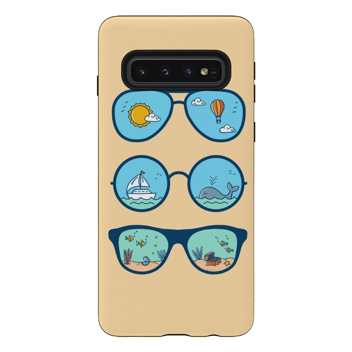 Galaxy S10 StrongFit Sunglasses Landscape-2 by Coffee Man