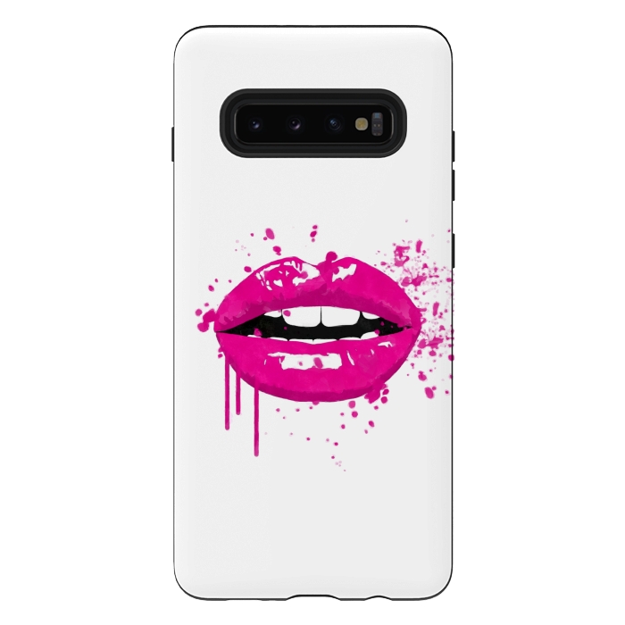 Galaxy S10 plus StrongFit Pink Lips by Alemi