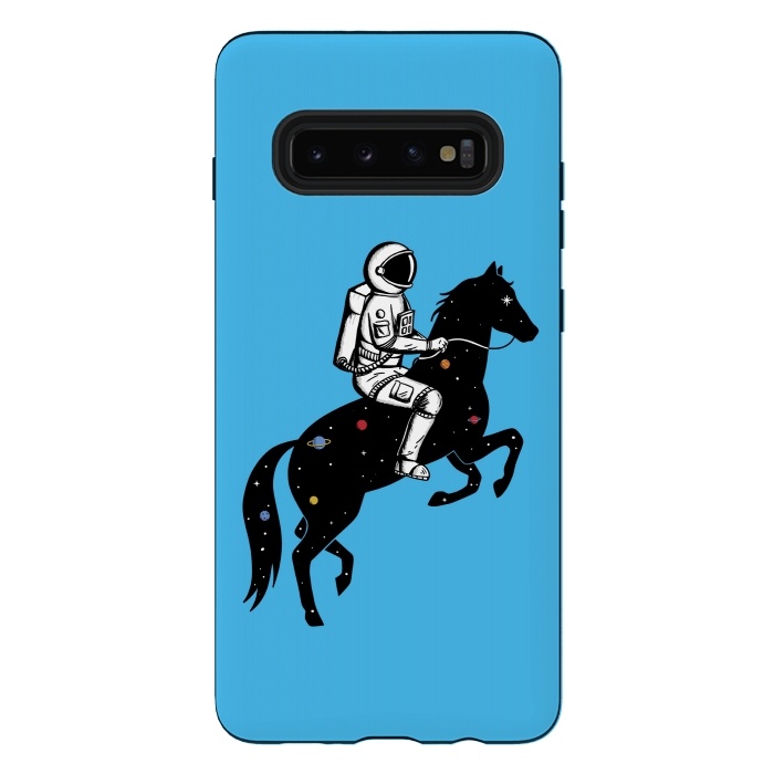 Galaxy S10 plus StrongFit Astronaut and Horse by Coffee Man