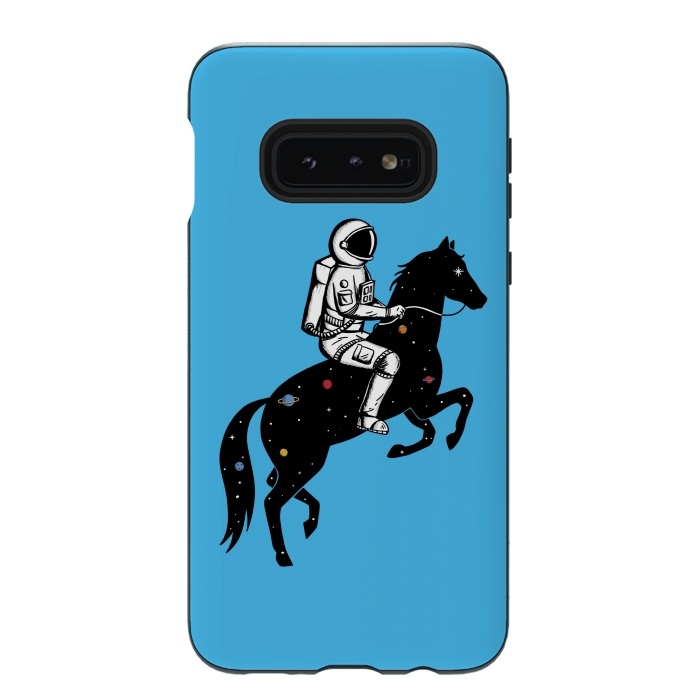 Galaxy S10e StrongFit Astronaut and Horse by Coffee Man
