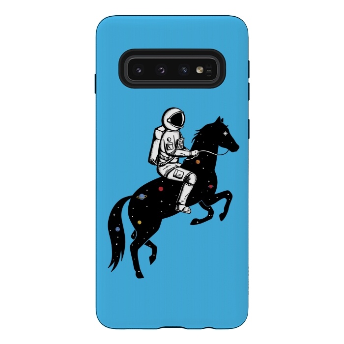 Galaxy S10 StrongFit Astronaut and Horse by Coffee Man