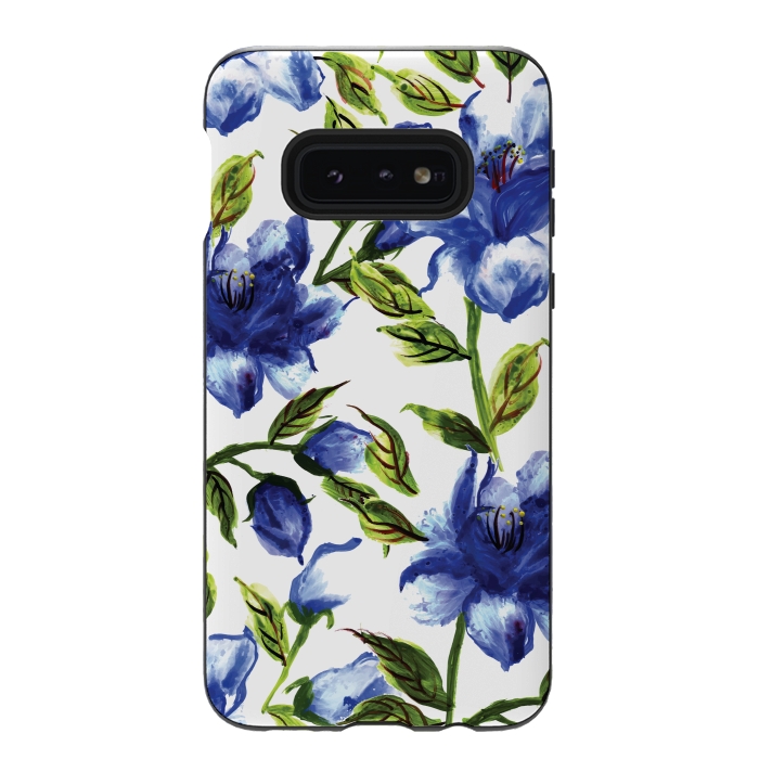 Galaxy S10e StrongFit Floral Print V by Bledi