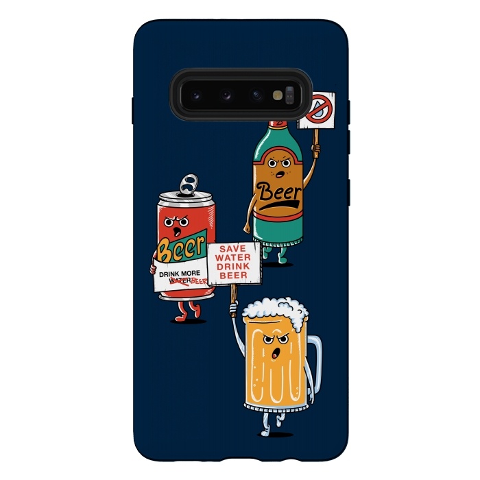 Galaxy S10 plus StrongFit Save Water Drink Beer by Coffee Man