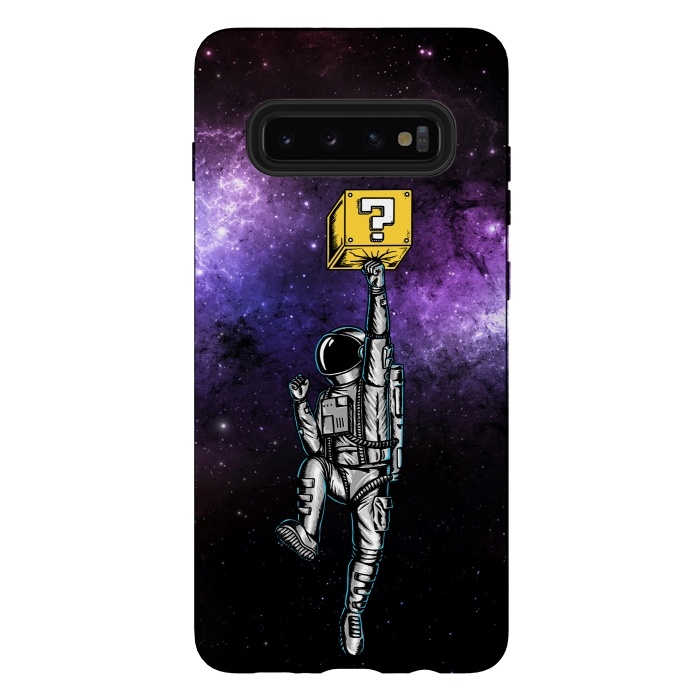 Galaxy S10 plus StrongFit Astronaut and Star by Coffee Man