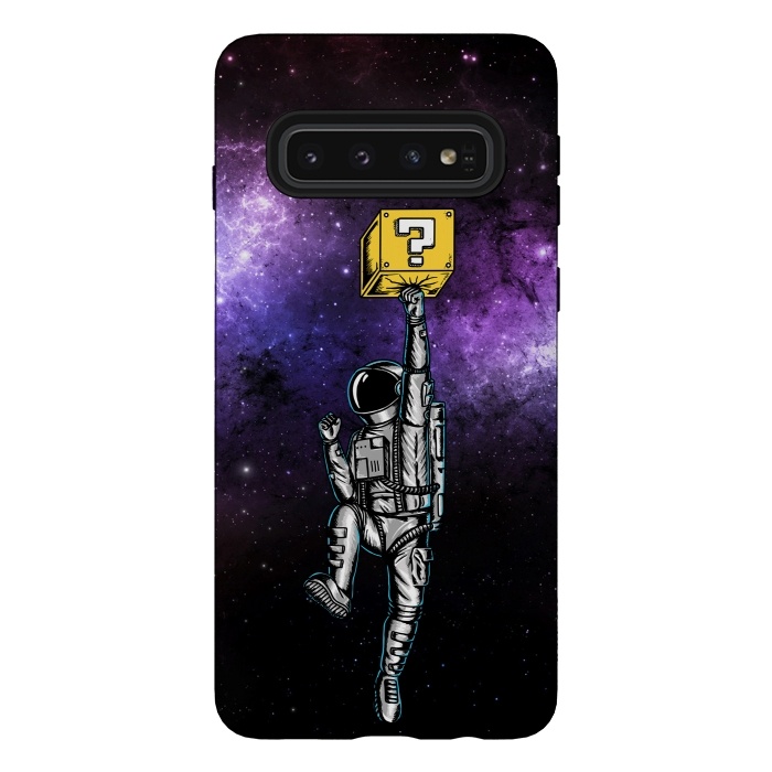 Galaxy S10 StrongFit Astronaut and Star by Coffee Man