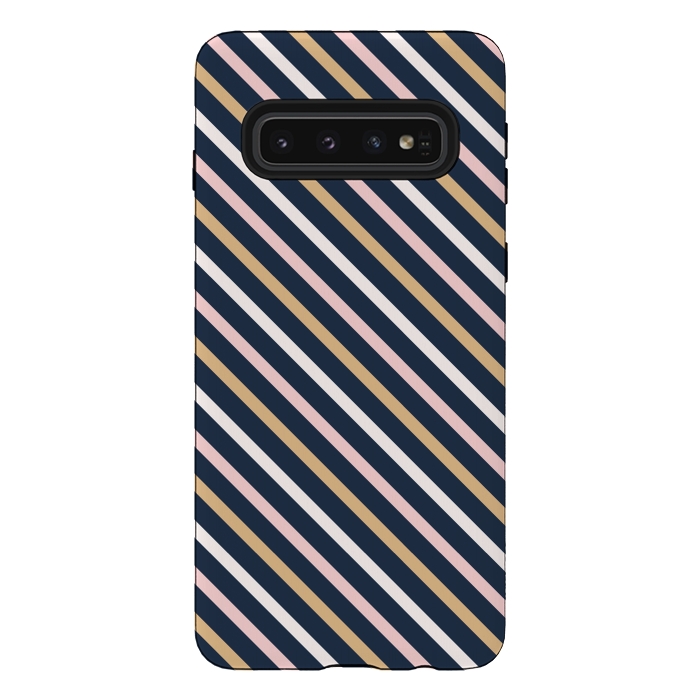 Galaxy S10 StrongFit Striped Background I by Bledi