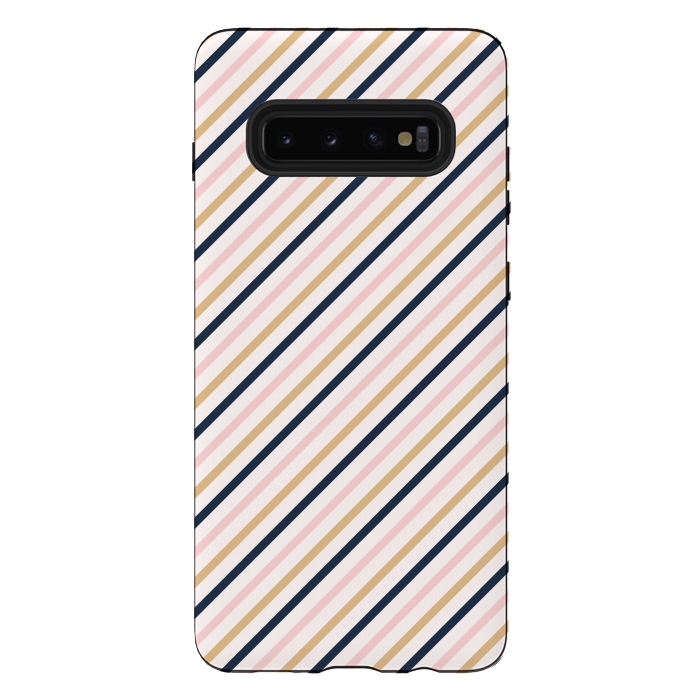 Galaxy S10 plus StrongFit Striped Background II by Bledi