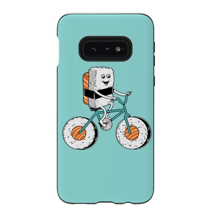 Galaxy S10e StrongFit Sushi Bicycle by Coffee Man