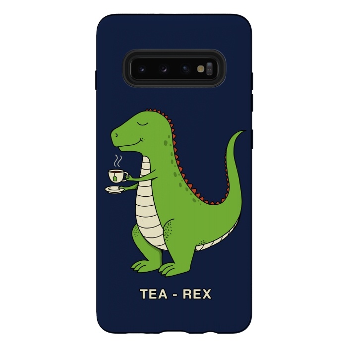 Galaxy S10 plus StrongFit Tea Rex by Coffee Man
