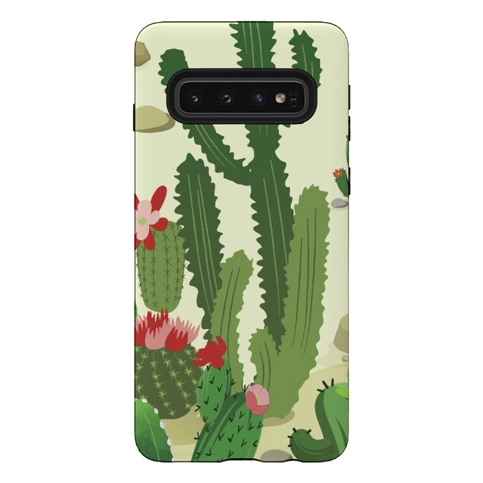 Galaxy S10 StrongFit Cactus Variety III by Bledi