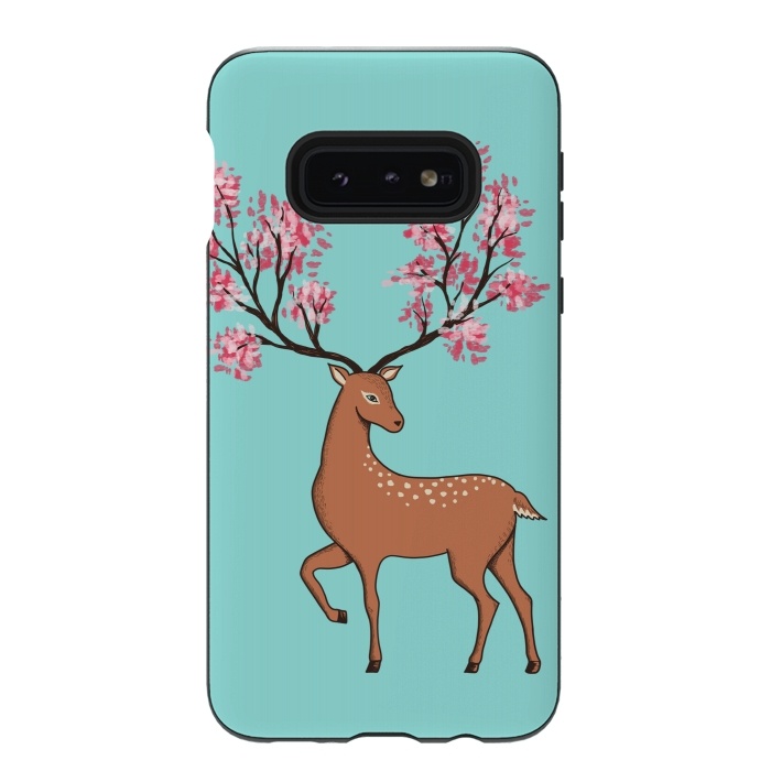 Galaxy S10e StrongFit Natural Deer by Coffee Man
