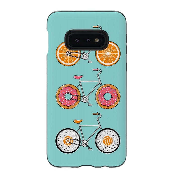 Galaxy S10e StrongFit Food Bicycle by Coffee Man