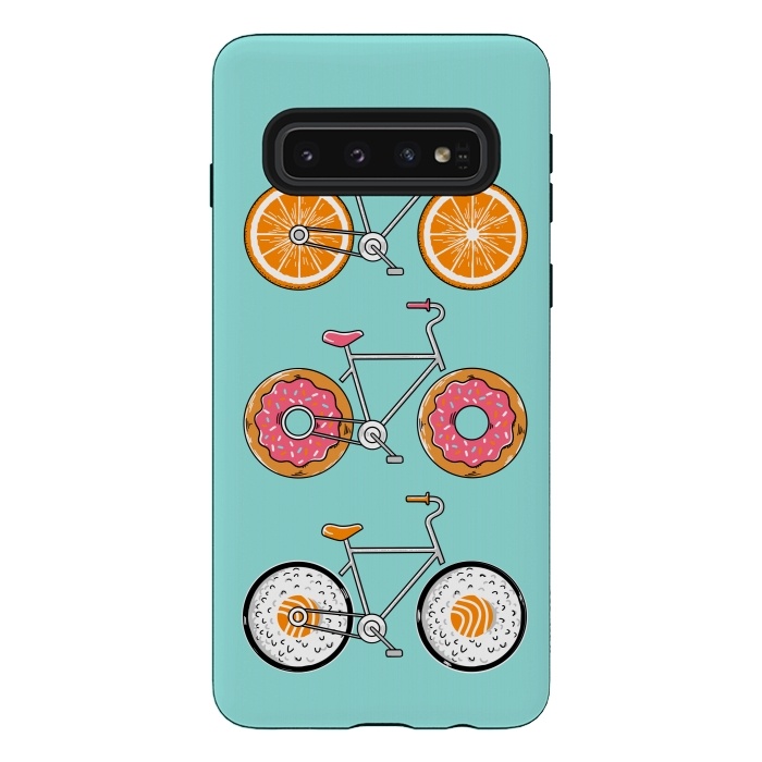 Galaxy S10 StrongFit Food Bicycle by Coffee Man