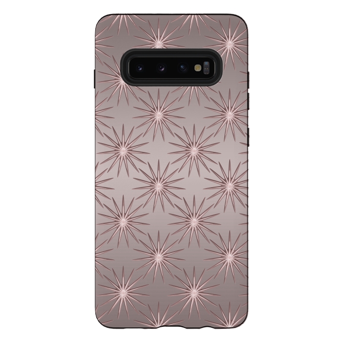 Galaxy S10 plus StrongFit Shimmering Rose Gold Sun  by Andrea Haase
