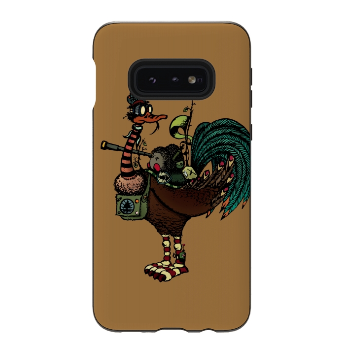 Galaxy S10e StrongFit NATURE WARRIORS - SCOUTS - COLOR V by Mangulica